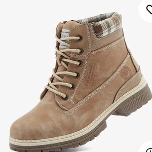 NIB Anjoufemme Work Hiking Boots for Women Water Resistant Sz 9